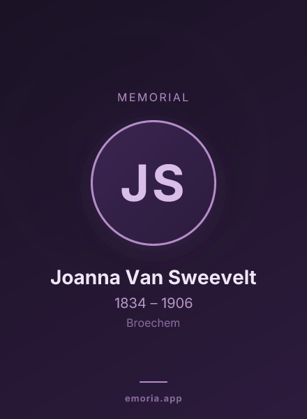 Memorial portrait of Joanna Van Sweevelt