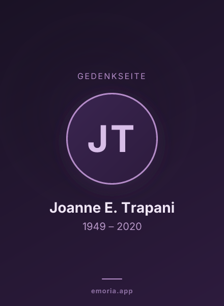 Gedenkportrait von Joanne E. Trapani