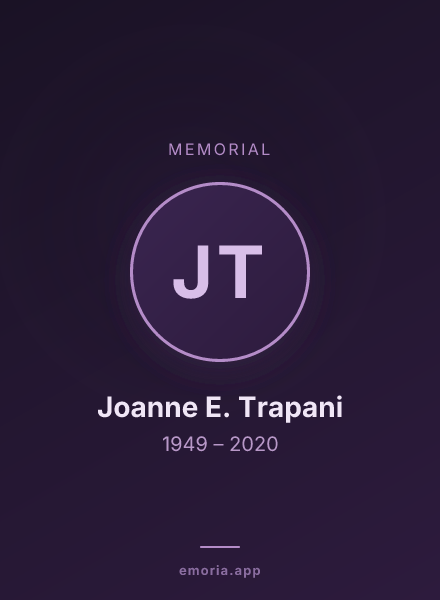 Memorial portrait of Joanne E. Trapani