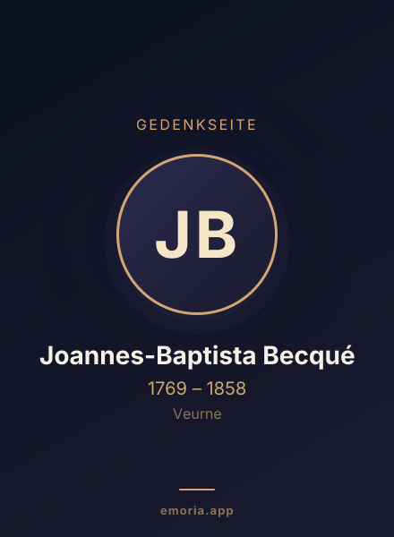 Gedenkportrait von Joannes-Baptista Becqué