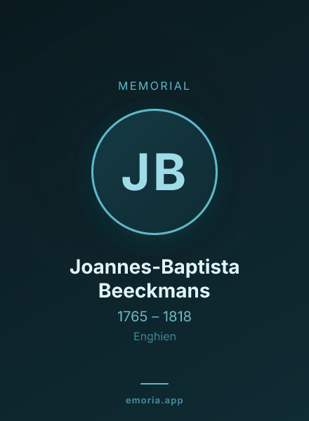 Memorial portrait of Joannes-Baptista Beeckmans