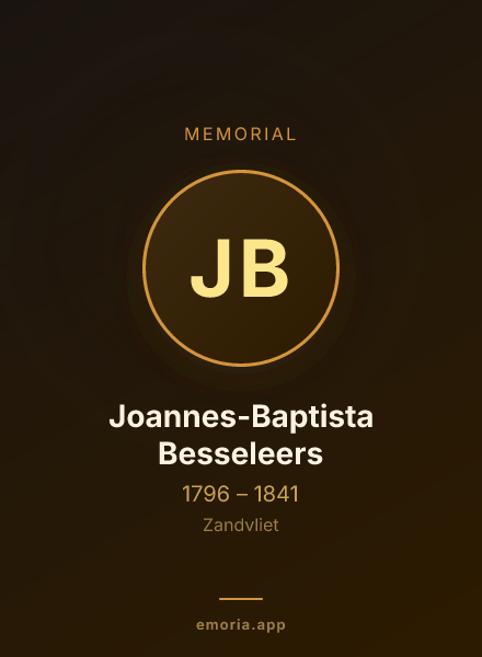 Memorial portrait of Joannes-Baptista Besseleers