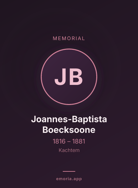 Memorial portrait of Joannes-Baptista Boecksoone