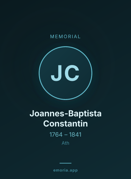 Memorial portrait of Joannes-Baptista Constantin