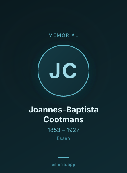 Memorial portrait of Joannes-Baptista Cootmans