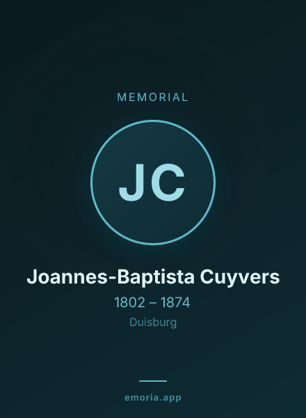 Memorial portrait of Joannes-Baptista Cuyvers