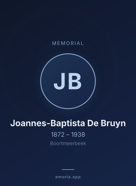 Memorial portrait of Joannes-Baptista De Bruyn