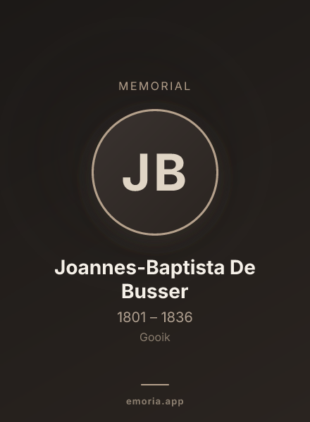 Memorial portrait of Joannes-Baptista De Busser