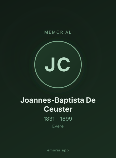 Memorial portrait of Joannes-Baptista De Ceuster