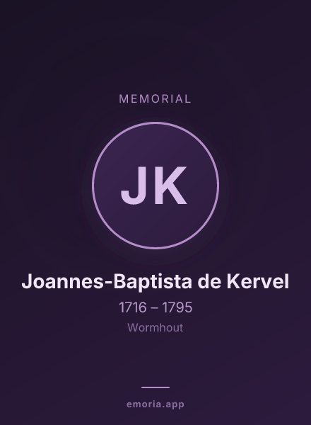 Memorial portrait of Joannes-Baptista de Kervel