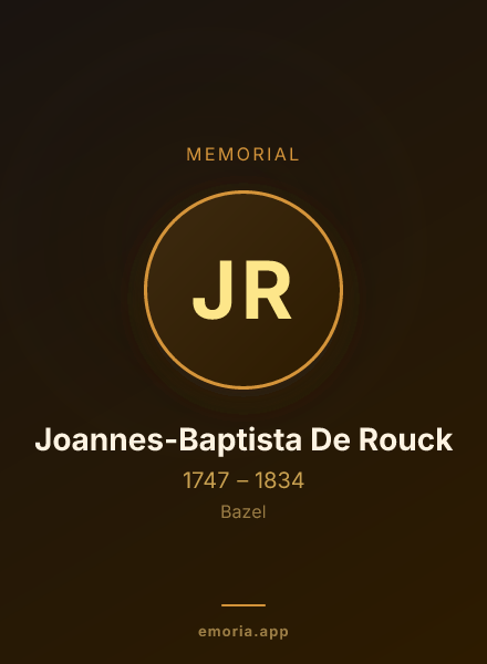 Memorial portrait of Joannes-Baptista De Rouck