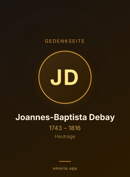 Gedenkportrait von Joannes-Baptista Debay