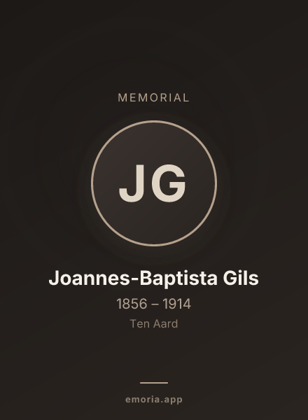 Memorial portrait of Joannes-Baptista Gils