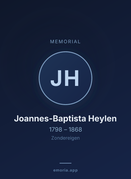 Memorial portrait of Joannes-Baptista Heylen