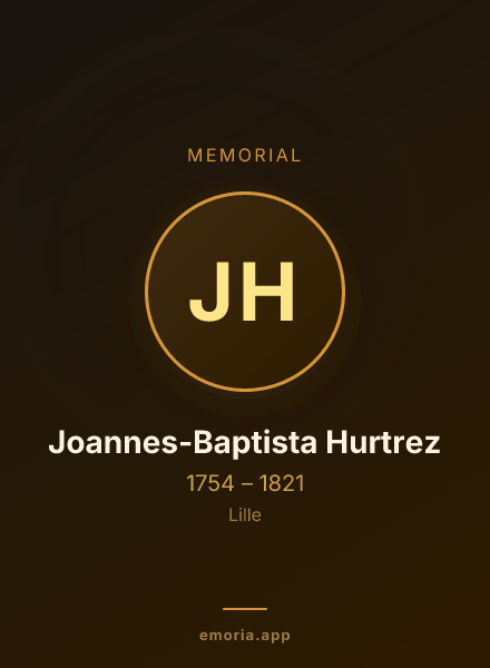 Memorial portrait of Joannes-Baptista Hurtrez