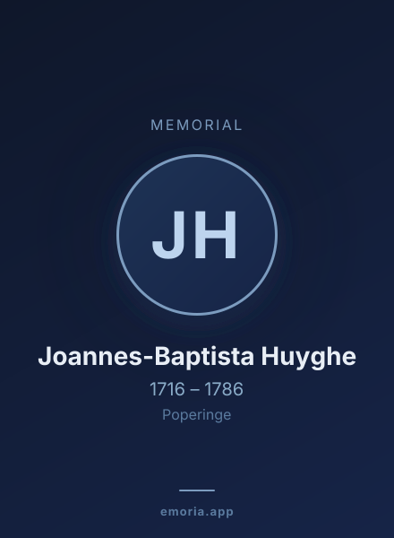 Memorial portrait of Joannes-Baptista Huyghe