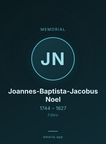 Memorial portrait of Joannes-Baptista-Jacobus Noel