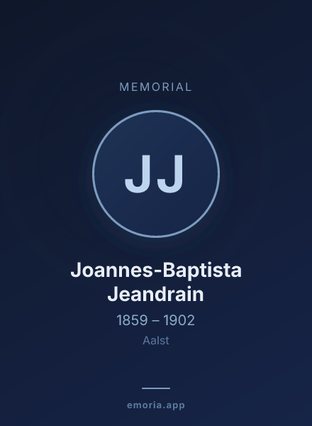 Memorial portrait of Joannes-Baptista Jeandrain