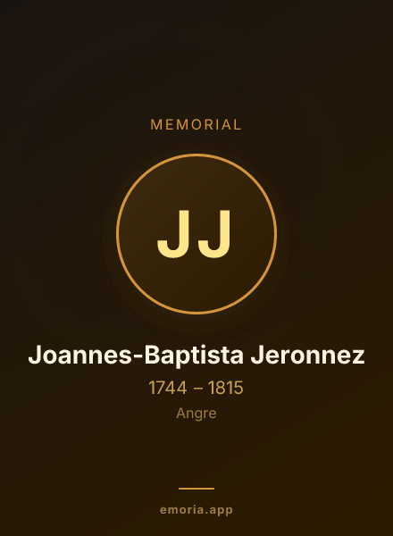Memorial portrait of Joannes-Baptista Jeronnez
