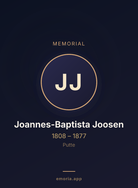 Memorial portrait of Joannes-Baptista Joosen