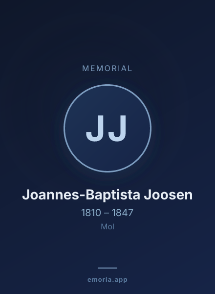 Memorial portrait of Joannes-Baptista Joosen