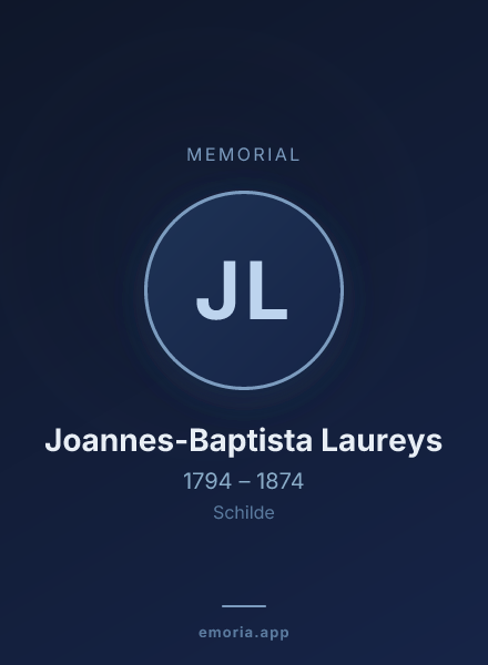 Memorial portrait of Joannes-Baptista Laureys