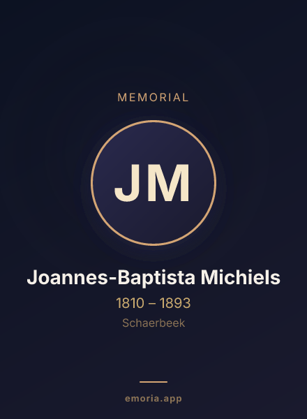 Memorial portrait of Joannes-Baptista Michiels