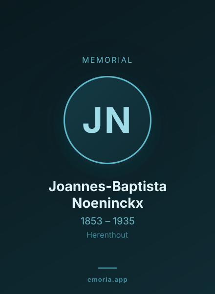 Memorial portrait of Joannes-Baptista Noeninckx