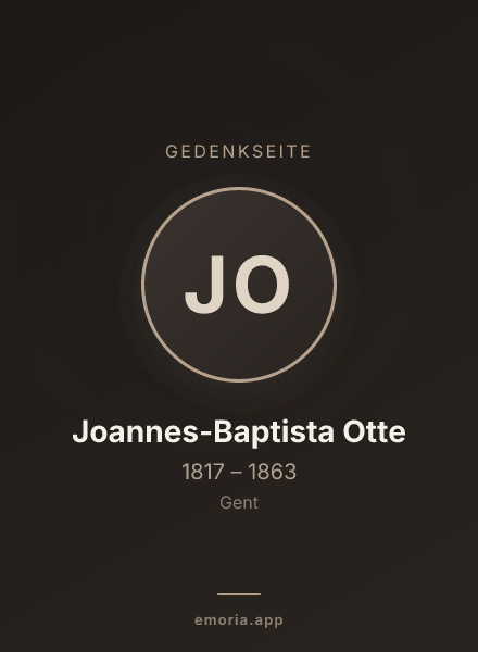 Gedenkportrait von Joannes-Baptista Otte