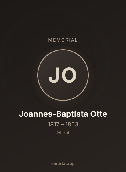 Memorial portrait of Joannes-Baptista Otte