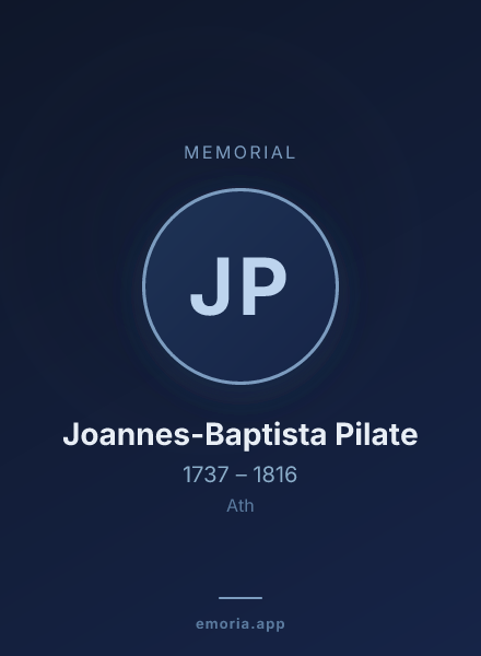 Memorial portrait of Joannes-Baptista Pilate