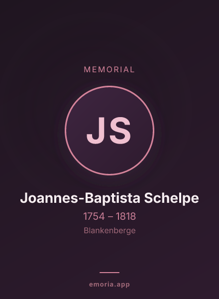 Memorial portrait of Joannes-Baptista Schelpe