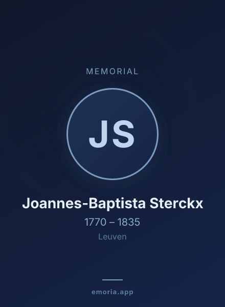 Memorial portrait of Joannes-Baptista Sterckx