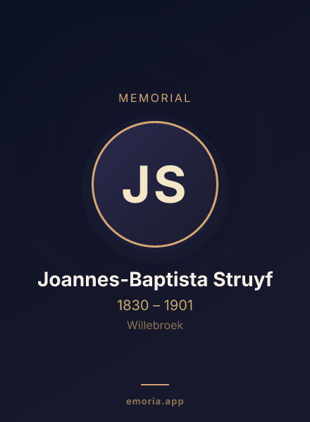 Memorial portrait of Joannes-Baptista Struyf