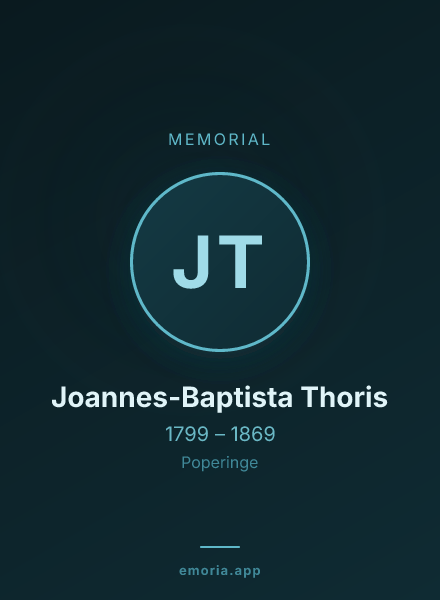 Memorial portrait of Joannes-Baptista Thoris