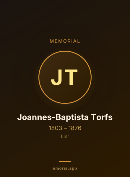 Memorial portrait of Joannes-Baptista Torfs