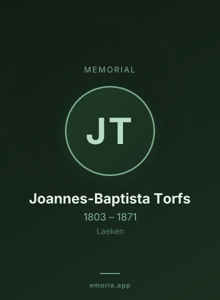 Memorial portrait of Joannes-Baptista Torfs