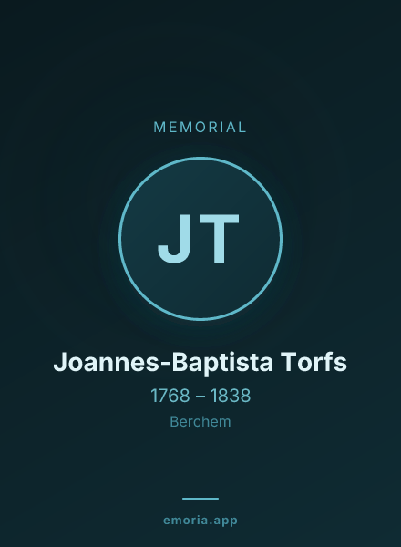 Memorial portrait of Joannes-Baptista Torfs