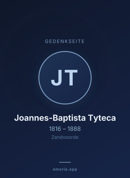 Gedenkportrait von Joannes-Baptista Tyteca