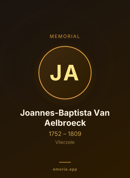 Memorial portrait of Joannes-Baptista Van Aelbroeck