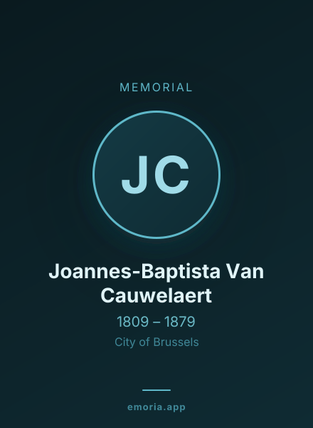 Memorial portrait of Joannes-Baptista Van Cauwelaert
