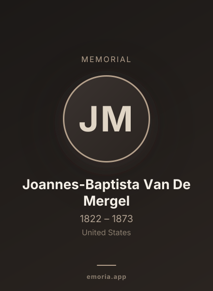 Memorial portrait of Joannes-Baptista Van De Mergel