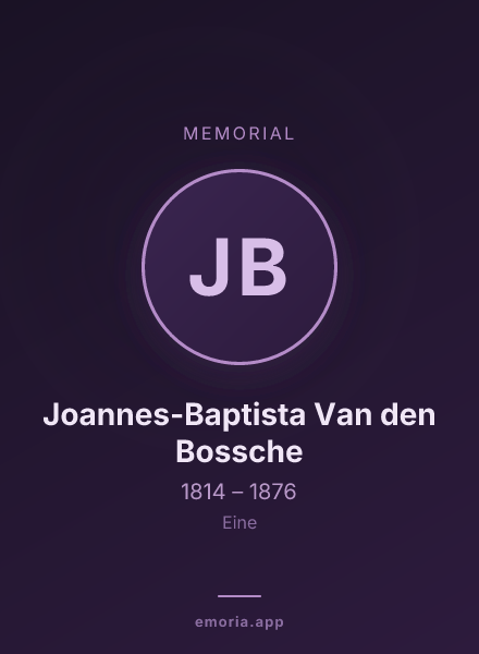 Memorial portrait of Joannes-Baptista Van den Bossche