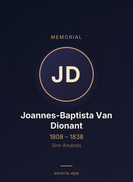 Memorial portrait of Joannes-Baptista Van Dionant