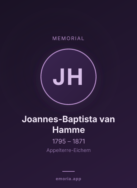 Memorial portrait of Joannes-Baptista van Hamme