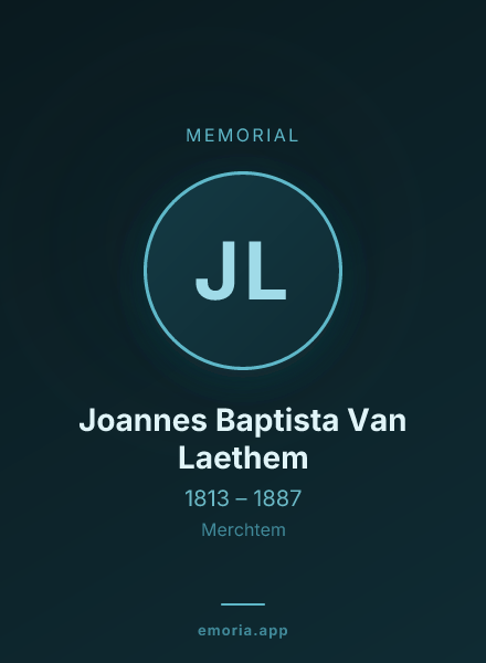 Memorial portrait of Joannes Baptista Van Laethem