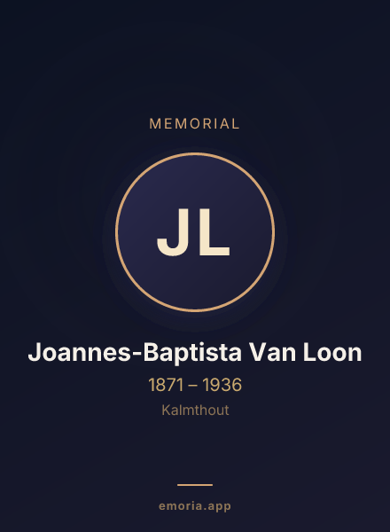 Memorial portrait of Joannes-Baptista Van Loon