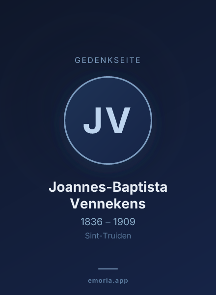 Gedenkportrait von Joannes-Baptista Vennekens