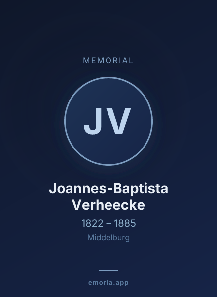 Memorial portrait of Joannes-Baptista Verheecke