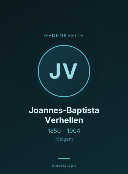 Gedenkportrait von Joannes-Baptista Verhellen